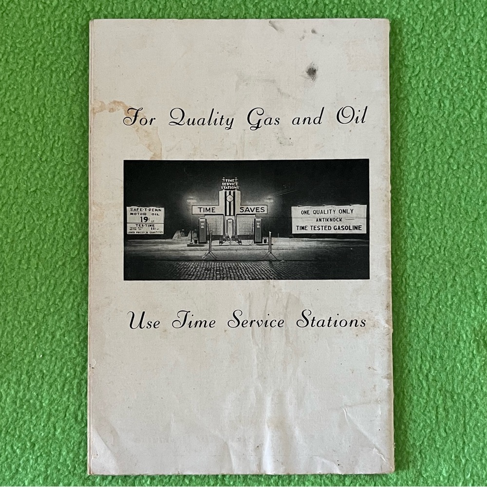 1939 Time Gas Service Station Coupons Booklet - Picture 2 of 14